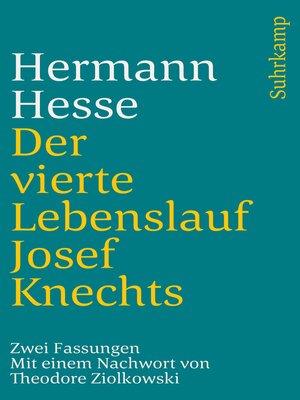 cover image of Der vierte Lebenslauf Josef Knechts